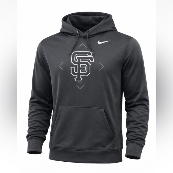 Nike Other - SF Giants Nike Anthracite Bracket Pullover Hoodie Size Medium